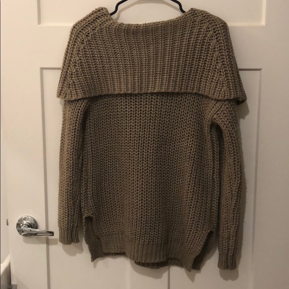 off the shoulder sweater